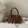 Novedad Otoño/Invierno 2026 Moda Personalizada Gran Capacidad Textura de Alta Calidad Alta Apariencia Simple Versátil Bolso de Hombro Cruzado de Mano