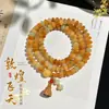 Pulsera de raíz de Bodhi de jade blanco natural, vaina de loto de boj, nueva chinería, material antiguo versátil, cuentas budistas Wenwan, suministro en vivo