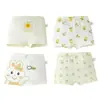 Ropa Interior Infantil Algodón Puro Clase A Ropa Interior para Bebés Niñas Cintura Media Pequeño, Mediano y Grande Pantalones Cortos Infantiles Verano Venta Directa de Fábrica Venta al por Mayor