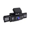 Grabadora de Conducción Transfronteriza con Cuatro Lentes, Visión Nocturna de Alta Definición 1080P, Grabación Cuatro Canales y Pantalla Simultánea, Grabadora DVR de Cuatro Canales para Coche