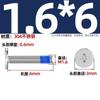 Acero inoxidable 304 cabeza delgada cabeza plana Phillips CM dispensador rosca anti-suelta pegamento azul tornillo M1.2-M8