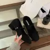 Sapatos Mary Jane Birkenstock Cinza de Salto Alto Robusto para Mulheres, Coleção Primavera e Outono 2025, Adequados para Combinar com Vestidos, Sapatos de Salto para Noite Estilo Balé