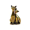 Casal de Gatos de Latão Gato Smokie Gato de Anime Vintage Decoração de Casa e Escritório Artesanato para Desktop Pequenos Enfeites