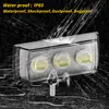 Focos para Motocicleta de Venta Caliente Transfronterizos, Luces LED Rojas y Azules Intermitentes, Luces de Trabajo LED para Modificación de Automóviles, Faros para Vehículos Eléctricos