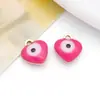 Acero Inoxidable que Conserva el Color Agujero Único Estrella de Cinco Puntas Ojo que Gotea Aceite Estrella Colgante Colgante Pulsera DIY Collar Accesorios de Joyería