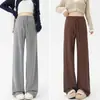 Pantalones de maternidad sin soporte para la barriga, pantalones de pierna ancha, nuevo modelo primavera y otoño 2026, no ajustados, pantalones largos casuales para mujeres petite, pantalones de pierna recta
