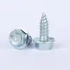 Tornillo Autorroscante Hexagonal de Cabeza Hexagonal con Brida Recesada de Zinc Azul y Blanco 6.3*19 Hecho a Medida No Estándar del Fabricante de Origen