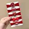 Cuerda para el pelo roja Ancora para niños Accesorios para el pelo de Año Nuevo Banda para el pelo Anillo para el pelo de alta elasticidad Cuerda para el pelo Tocado para niñas