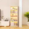 Estante de Aço Doméstica Prateleira de Armazenamento de Chão Sala de Estar Camadas Múltiplas Sanduíche Estante de Livros Infantis Armário de Armazenamento Simples Armário de Armazenamento