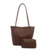 Bolsa tejida, estilo coreano de otoño, colección 2026, bolsa de mano versátil para uso diario, adecuada para ir al trabajo, con un compartimento principal y secundario, correa para el hombro y asa