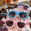 Gafas de Sol para Niños, Transparentes y Súper Lindas, Gafas con Protección Solar y Sombra, Estilo Nuevo, Modernas Gafas de Sol de Dibujos Animados para Niños y Niñas