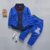 Ropa Nueva para Niños Primavera y Otoño Traje de Caballero para Bebé Conjunto Falso de Tres Piezas para Niños de 0 a 4 Años Conjunto de Dos Piezas para Bebé Moderno