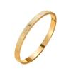 Pulseira Transfronteiriça Nova de Aço Titânio Criativa Simples Padrão de Corrosão Fivela com Imagem de Batimento Cardíaco Pulseira para Casal Joia de Aço Inoxidável