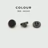 Botones de Metal y Resina de Moda Color Degradado Doble Botón Pequeño Botones para Tops de Hombre y Mujer Cárdigan Suéter Botones de Camisa