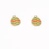 Joyería DIY directa de fábrica, aceite de aleación, huevo de Pascua, conejo, mosaico, accesorios, collar, llavero