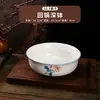 Cuenco de Cerámica Estilo Chino Flor de Loto para Sopa, Cuenco para Fideos, Cuenco para Pescado Hervido, Cuenco para Pescado encurtido, Recipiente para Sopa, Cuenco Grande para Fideos y Hot Pot