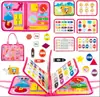 Fornecimento Especial Transfronteiriço de Quadro de Aprendizagem de Feltro, Quadro de Atividades de Educação Infantil, Brinquedo Educativo Manual DIY para Bebê, Livro Silencioso de Feltro