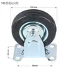 Liyu Modelo 300 Carro Plano Rueda Direccional Carretilla de Mano Rueda Giratoria Rueda de Goma Industrial Fabricante de Remolques Pequeños