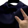Camisa Polo Masculina 2024 com Gola Reversível e Manga Curta, Mais Vendida Transfronteiriça, Camiseta Casual Elegante para Negócios, Camisa Polo Casual Versátil