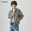 Roupas Masculinas Apo Jaqueta Xadrez Transfronteiriça Masculina Outono Marca de Alta Qualidade Tendência Bonita Solta Casual Jaqueta com Zíper Top