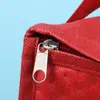 Bolsa Aislante Roja Impermeable y a Prueba de Aceite Bolsa de Tela No Tejida para Catering y Comida para Llevar Papel de Aluminio Engrosado Bolsa Aislante para Conservar la Frescura de Frutas y Verduras