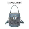 Bolso de Mujer 2026 Nuevo Verano Lujo Ligero Nicho Gama Alta Gran Capacidad Hombro Único Cruzado Cubo Bolso de Mano para Viajar