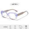 Nuevo armazón de gafas cuadrado de TR90 con patillas de silicona, cómodo y versátil, gafas con bloqueo de luz azul para estudiantes de primaria, venta al por mayor