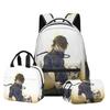 2025 Transfronterizo Prisión Azul Temporada 2 Bluelock Estudiante Mochila Escolar Bolsa de Almuerzo Estuche de Lápices Juego de Tres Piezas