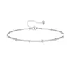 Pulsera de Cadena de Bolas de Acero Inoxidable Amazon para Mujer, Estilo Europeo y Americano, Cadena Simple, Cadena Serpiente Plana, Cadena Eslabón Ovalado, Set Versátil de Joyería