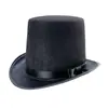 Fábrica de Origem Chapéu de Mágico de Halloween Não Tecido Performance Cavalheiro Cartola Preto Lincoln Vários Estilos Chapéu de Feltro