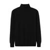 Suéter 100% Caxemira Masculino, Casual de Negócios, Gola Alta, Ajuste Slim, Tricô Base, Manga Longa, Suéter Quente