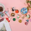 Bottons de metal personalizados, bottons de desenho animado de formato especial com revestimento de esmalte personalizado, bottons escolares personalizados, broches e crachás de nome