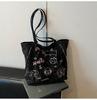 Bolso de Hombro para Mujer de Moda 2025, Primavera y Verano, con Doble Correa, Bolso Tote de Gran Capacidad con Estampado de Moda de Nicho