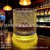Vaso de Whiskey de Alto Valor con Base Superventas Vaso Giratorio Luminoso Vaso de Cerveza Vaso de Agua Giratorio