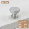 Aluminio Espacial Manija de un Solo Orificio Moderna Simple Cajón Manija de Cabeza Redonda Plata Negro Puerta de Gabinete Zapatero Mueble Manija Pequeña