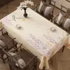 Mantel de comedor lujoso y de alta gama, nuevo modelo 2026, impermeable, nuevo estilo chino, resistente al aceite, cubierta atmosférica para mesa de centro