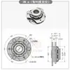 Placa Circular Grande com Amortecimento por Furo Passante, Equipamento de Eixo Giratório, Braço de Suporte Articulado, Dobradiça de Amortecimento, Combinação Arbitrária de Torque de Parada