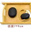 Directo de fábrica SPA piedra de energía de basalto negro aceite esencial piedra caliente volcánica salón de belleza piedra de masaje piedra de masaje