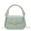 Bolsas de Mano Nuevas de Moda Verano 2025 para Mujer Bolso de Hombro Cruzado para Axila Más Fácil de Combinar con Cadena Bolso de Hombro Cruzado Bolso de Gelatina