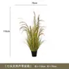Decoración de Caña Artificial y Hierba de Cola de Perro Planta Verde Arreglo para Interiores del Hogar Césped Floral Paisajismo Césped de Cebolla Artificial Lirio de los Valles