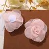 Flores de Renda Flor Rolada Frescas e Versáteis de Verão Acessórios de Cabelo com Presilha de Garra DIY Broche Feminino Acessórios de Flor para Roupas