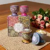 Vela de Flor Seca de Aromaterapia Incienso Dormitorio Larga Duración Caja de Regalo para el Hogar Sala de Estar Set de Decoración Lata de Boda Acompañante