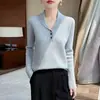 Suéter de Punto Pequeño Cuello 100% Lana Pura Estilo Old Money para Mujer, Suéter Vintage de Punto Trenzado, Top Base Cálido Ajustado