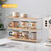 Portavasos Estante de almacenamiento de vasos comedor escritorio vaso de agua taza de té taza de café estante organizador caja juego de té estante de celosía