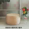 Almofada de Assento Tecida em Palha para Casa Banco para Sapatos Almofada de Assento Tatami Futon Sala de Estar Hotel Banquinho Baixo Banquinho para Sofá Banco Bordado Disponível