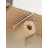 Caixa de armazenamento de cozinha, suporte de pendurar sem furar para uso doméstico sob o armário, prateleira multifuncional invertida para armazenamento de lenços umedecidos e papel toalha