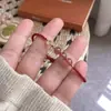 Pulsera de Cristal de Fresa Calcedonia Moneda de Cobre, Pulsera Tejida a Mano, Regalo para Novia, Regalo para Estudiante, Cristal Natural