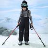 Pantalones de Esquí para Niños para Exteriores, Pantalones de Plumas con Tirantes, Engrosados para Invierno, Modernos de Corte Holgado, 90% Plumas, Pantalones Cortavientos y Cálidos