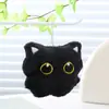 Muñeca de Gato de Ojos Grandes Nueva Colgante de Gato Negro Peluche Dibujo Animado Lindo Llavero de Bolsa Colgante de Gatito Venta al por Mayor