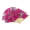 Ventoinha Artesanal Japonesa Cor de Pudim Ventoinha Dança Feminina Ventilador Hanfu Artesanato de Bambu Antigo Mini Ventilador Dobrável Atacado